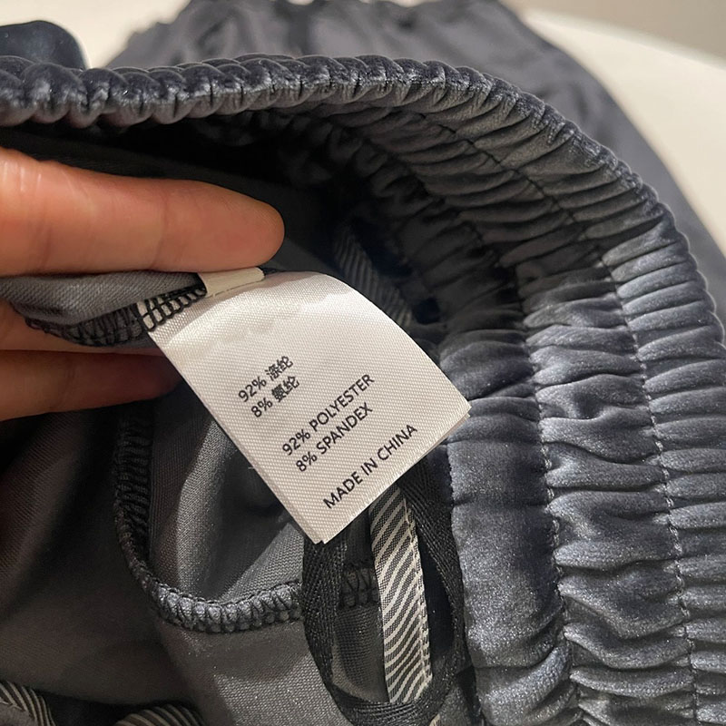  Color Velvet Drawstring Straight Pants H0906