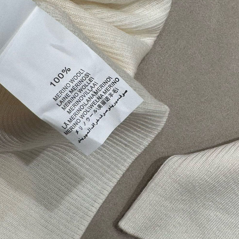  Long-sleeve Round Collar Wool Bead Chain Bottoming Top H0850