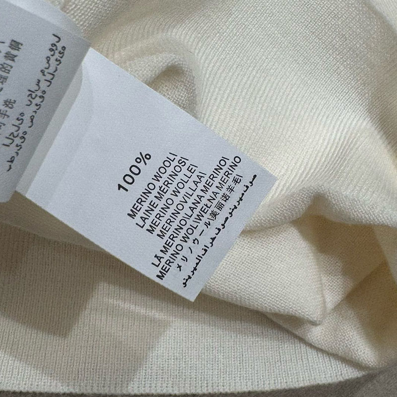 Long-sleeve Wool Bead Chain Lapel Bottoming Clothes H0849