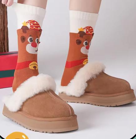Christmas Socks Female Cute Cartoon 