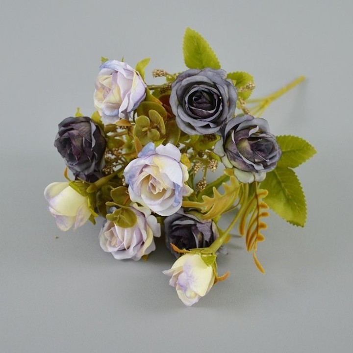 Rose Hot Pink Daisy Faux Flowers Bouquet for Bohemian Weddings and Bridal Flower Arrangements-Apripex