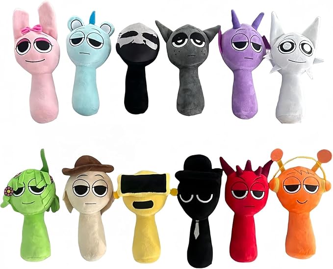 Apripex Gifts, Sprunki Game Plush Toys,Soft Stuffed Animal Pillow Figure Doll  Handmade Gifts Doll Christmas Birthday Gifts 
