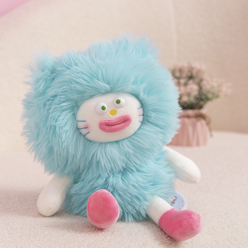 Adorable Quirky Long-Haired Monster Plush Toy Big Cute and Uniquely Charming
