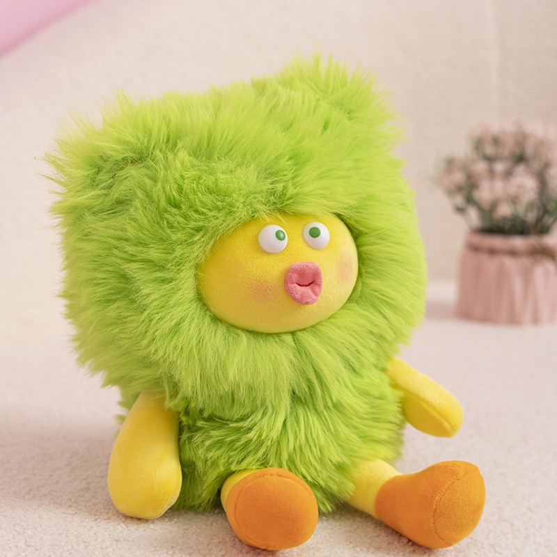 Adorable Quirky Long-Haired Monster Plush Toy Big Cute and Uniquely Charming