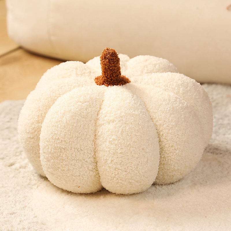 white Pumpkin Pillow