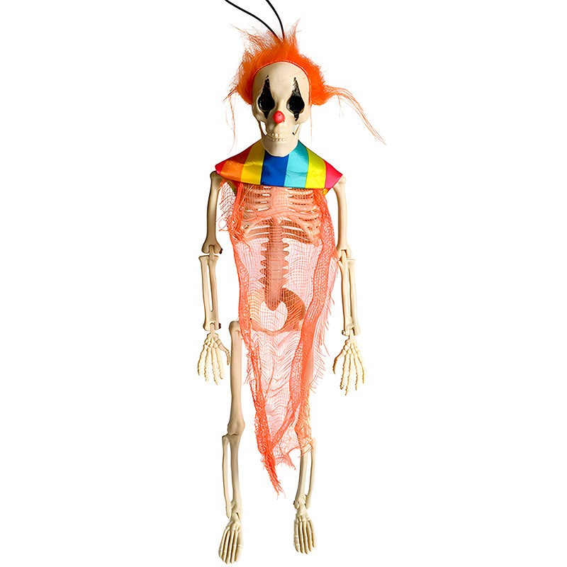 40cm Orange Clown Skeleton