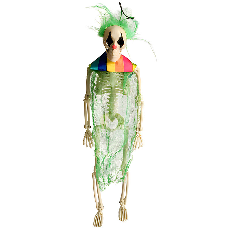 40cm green clown skeleton