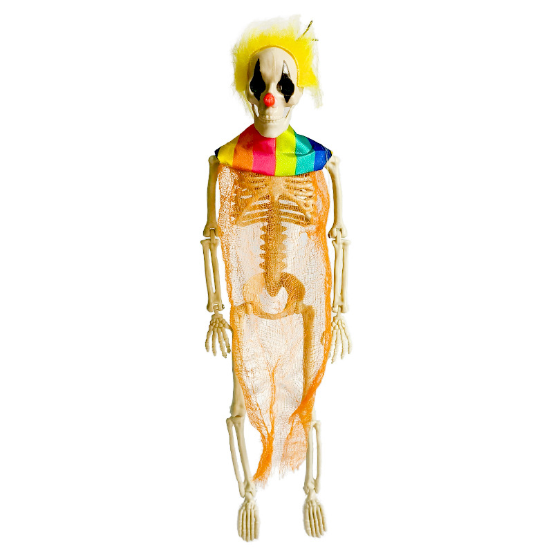 40cm yellow clown skeleton
