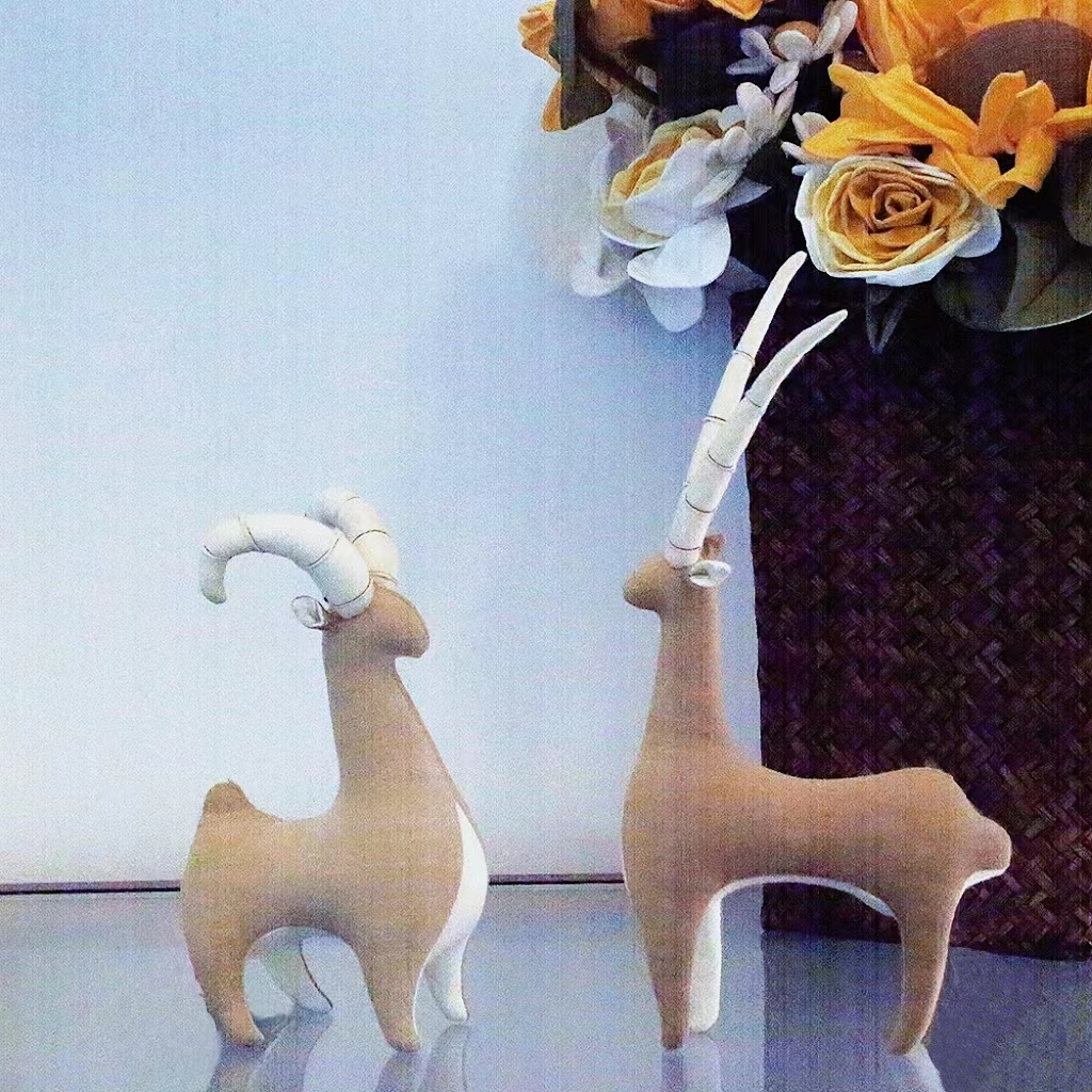 Cute Deer Doll Soft and Cute Deer Plush Creative Decoration Cartoon Doll Plush Animal Toy Birthday