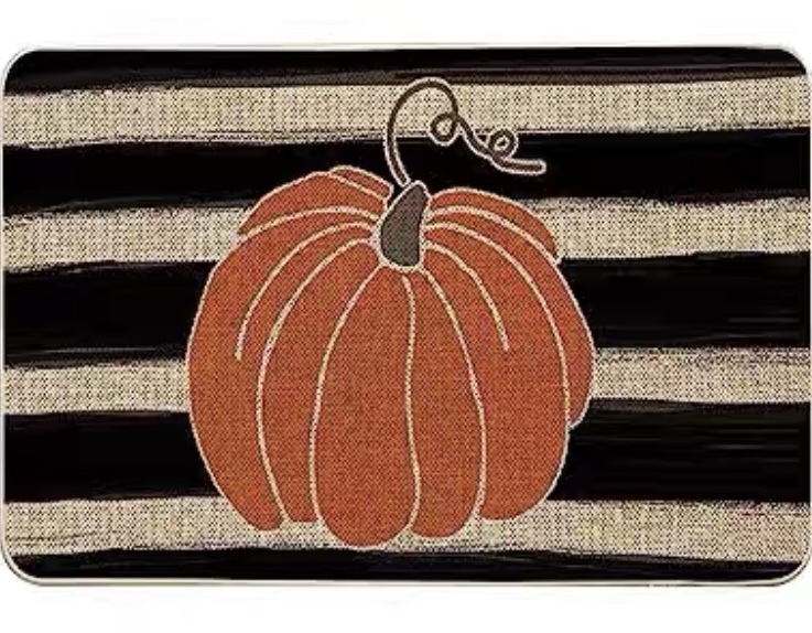 Kitchen Rug Long Lasting Skid Proof Quick Clean Fashionable Decor Mat Autumn home decoration