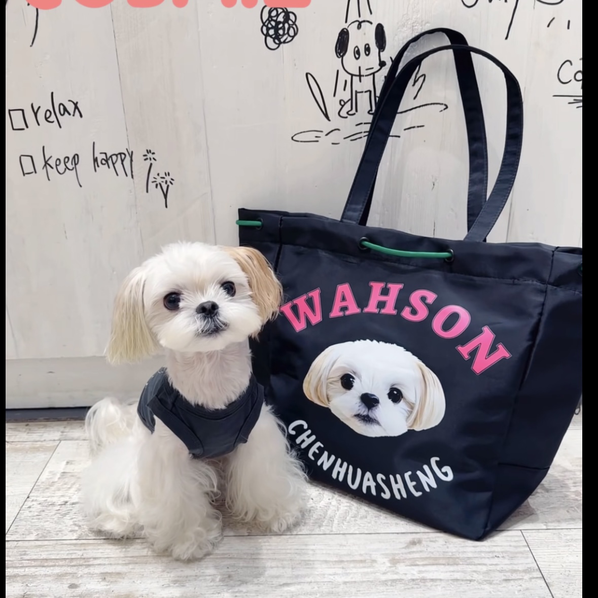 Custom Pet Portrait Tote Bag photo custom personalized shoulder bag