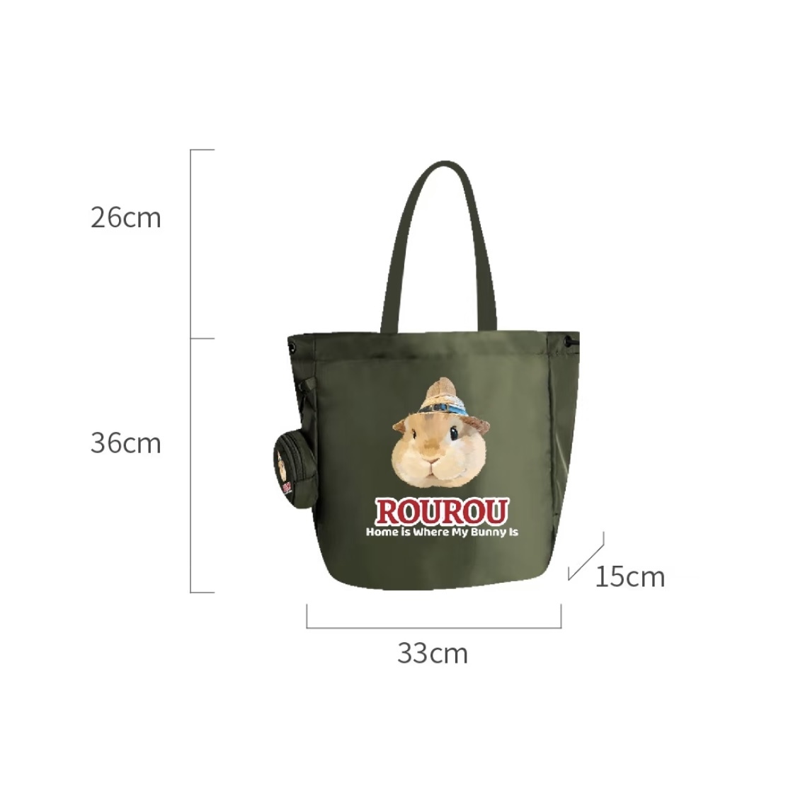 Custom Pet Portrait Tote Bag photo custom personalized shoulder bag