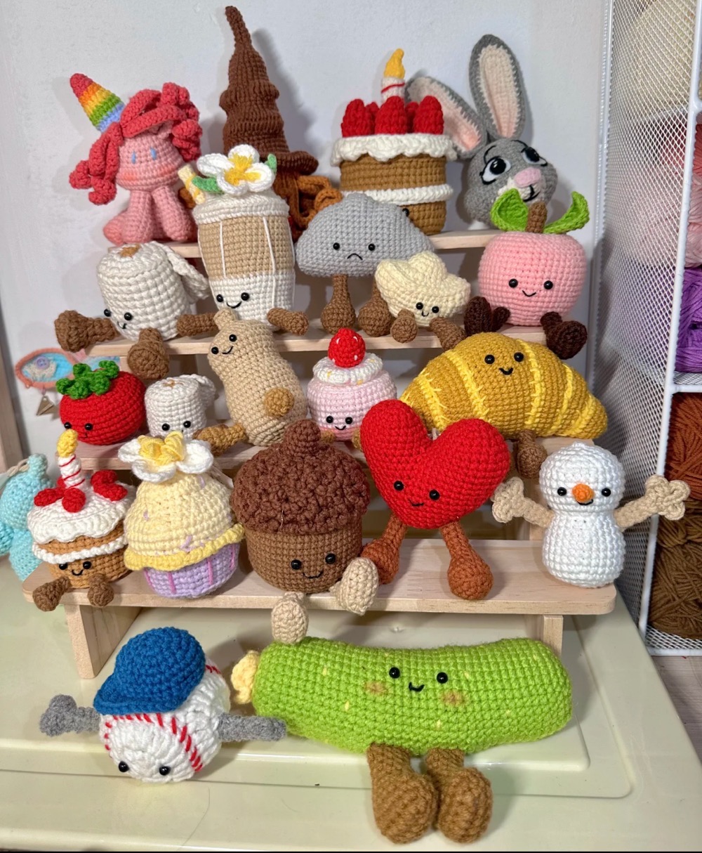 thumbnail image 2 of Emotional Support Crochet Positive Crochet Animal Elephant 2 of 11