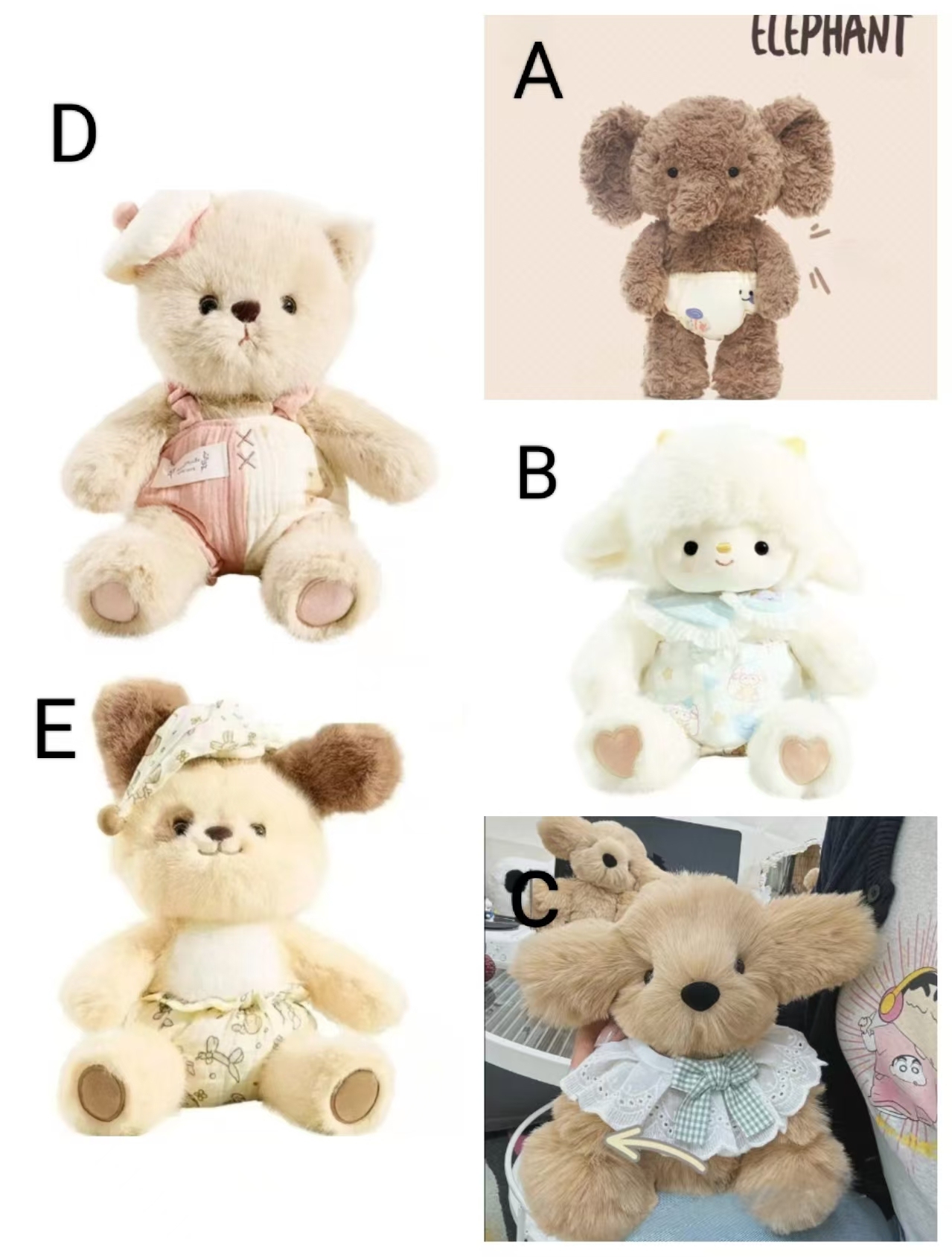 5 pcs Custom Plush Flower Bouquet DIY Kit Build Your Own Stuffed Animal Arrangement Adorable Handmade Gift In-store plush toys