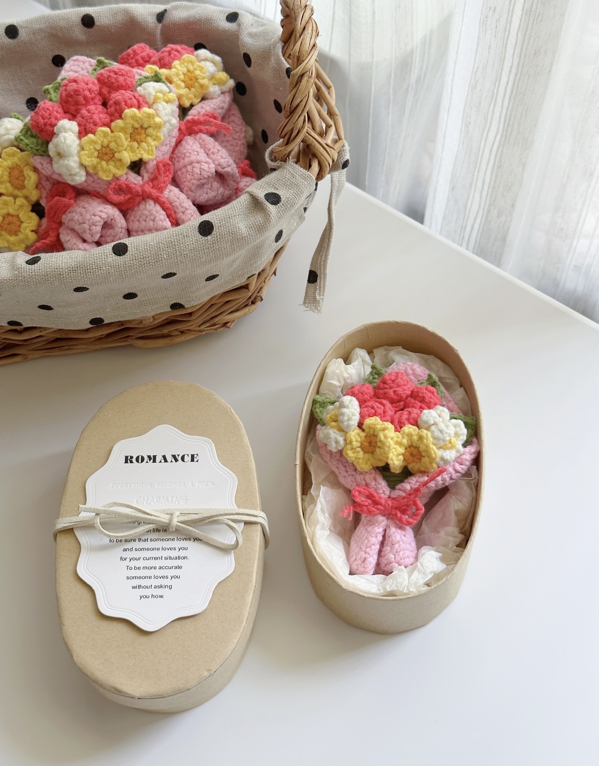 Handmade Crochet Flowers Art