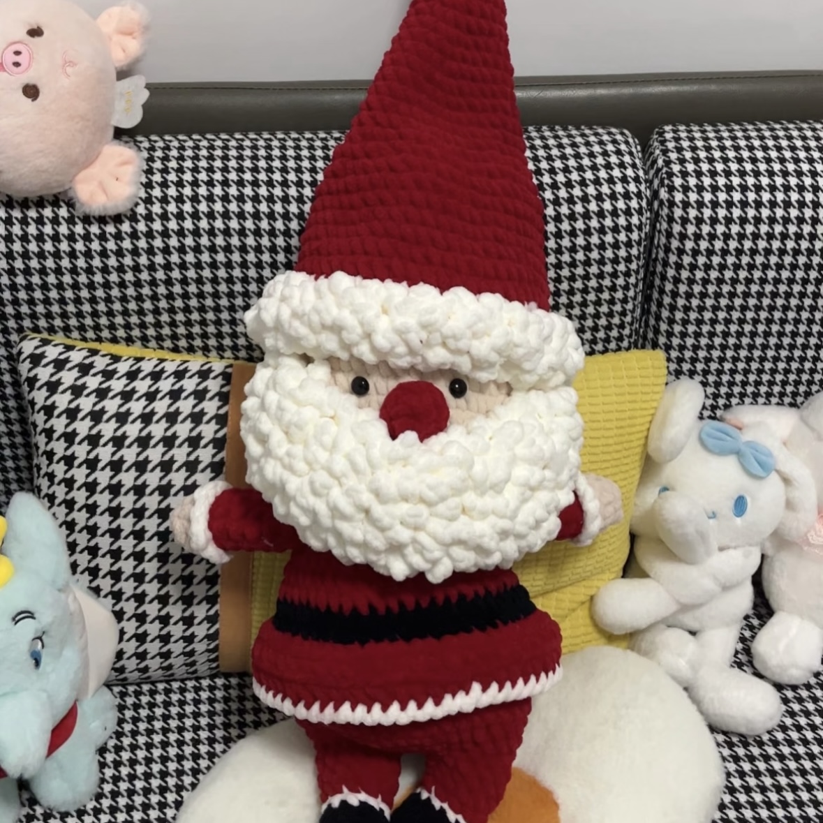 Christmas Crochet Doll Santa Claus Handmade Gift Holiday Accessories Stuffed Dolls