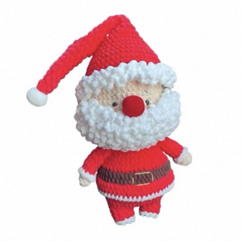Christmas Crochet Doll Santa Claus Handmade Gift Holiday Accessories Stuffed Dolls