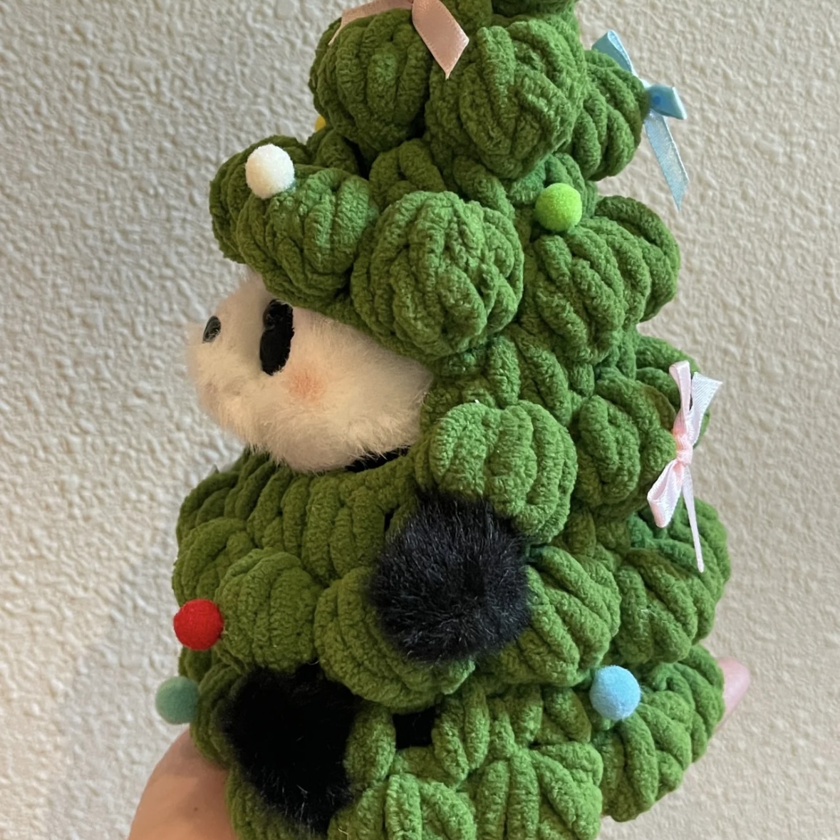 Christmas Tree Doll Clothes Handmade Crochet Decor Creative Ornaments Holiday Gift