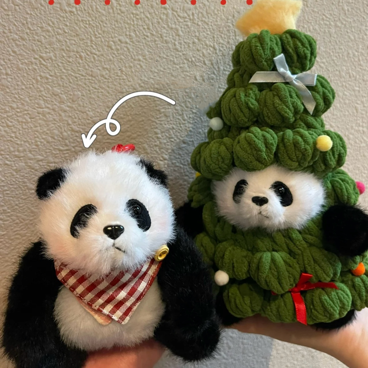 Christmas Tree Doll Clothes Handmade Crochet Decor Creative Ornaments Holiday Gift