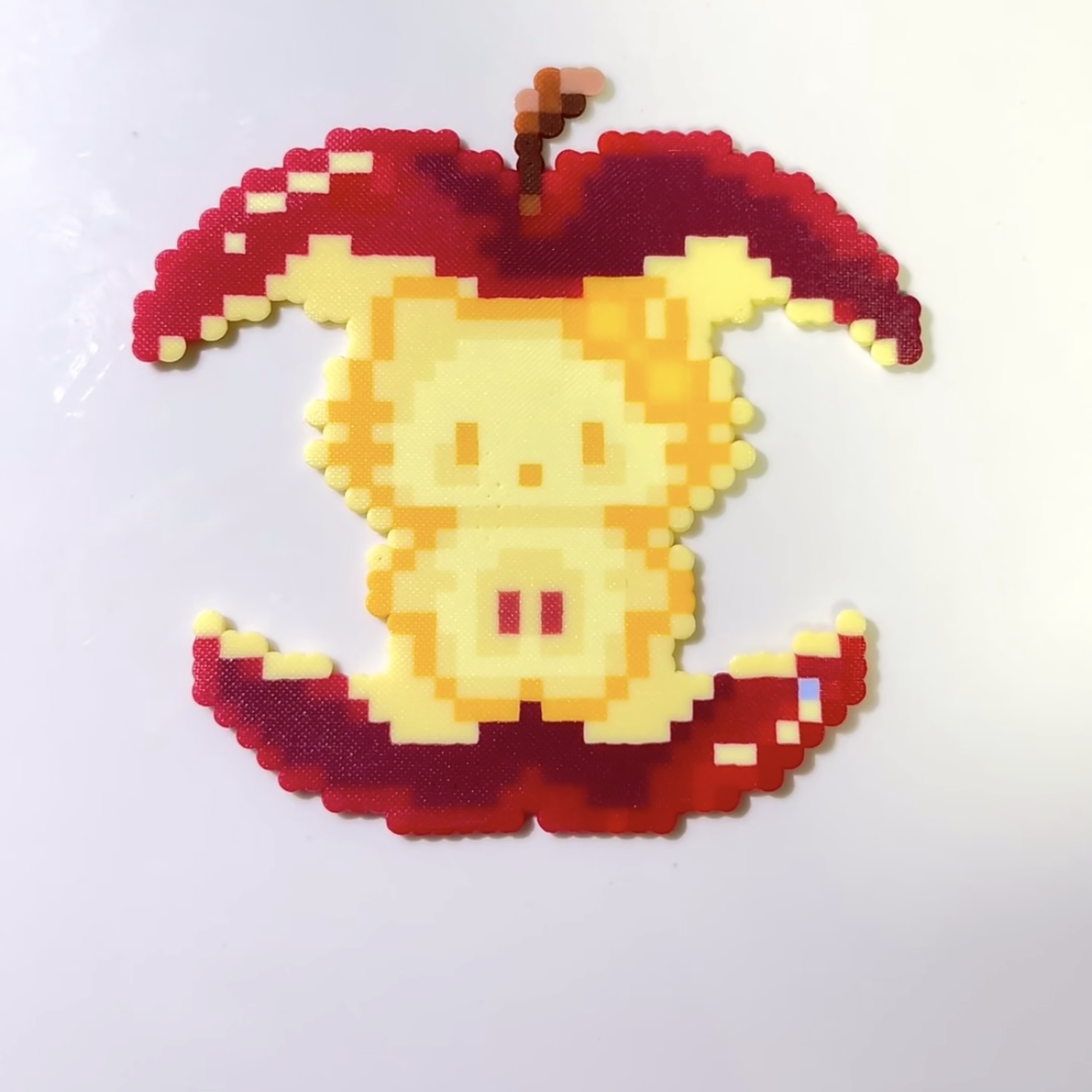 Apple Kitty Bean Handmade Finished Pendant DIY Three-dimensional Fusion Bean Creative Gift