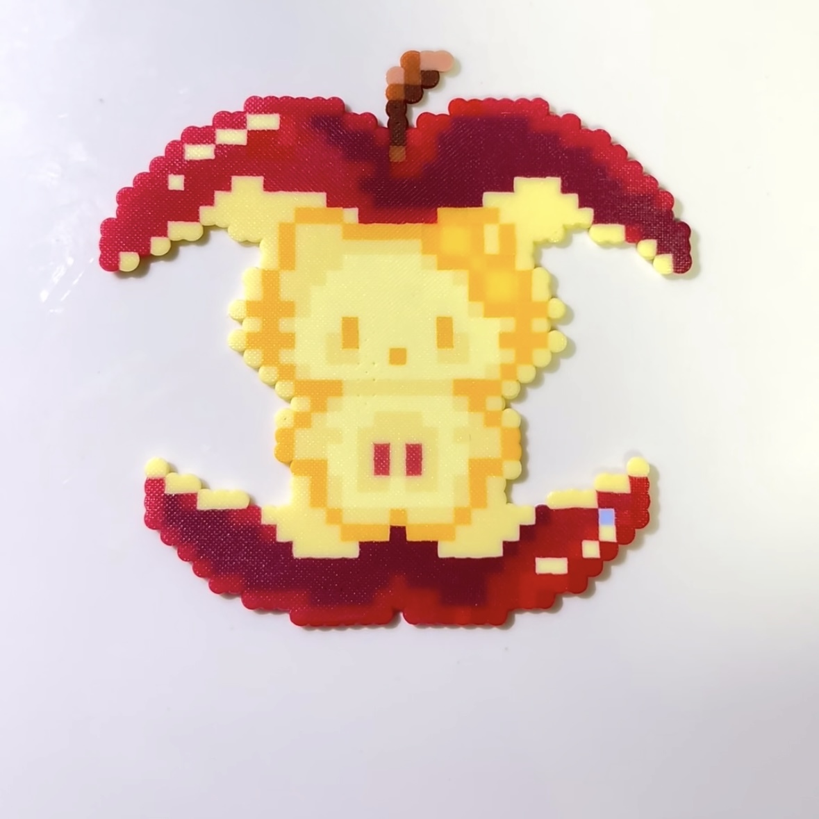 Apple Kitty Bean Handmade Finished Pendant DIY Three-dimensional Fusion Bean Creative Gift