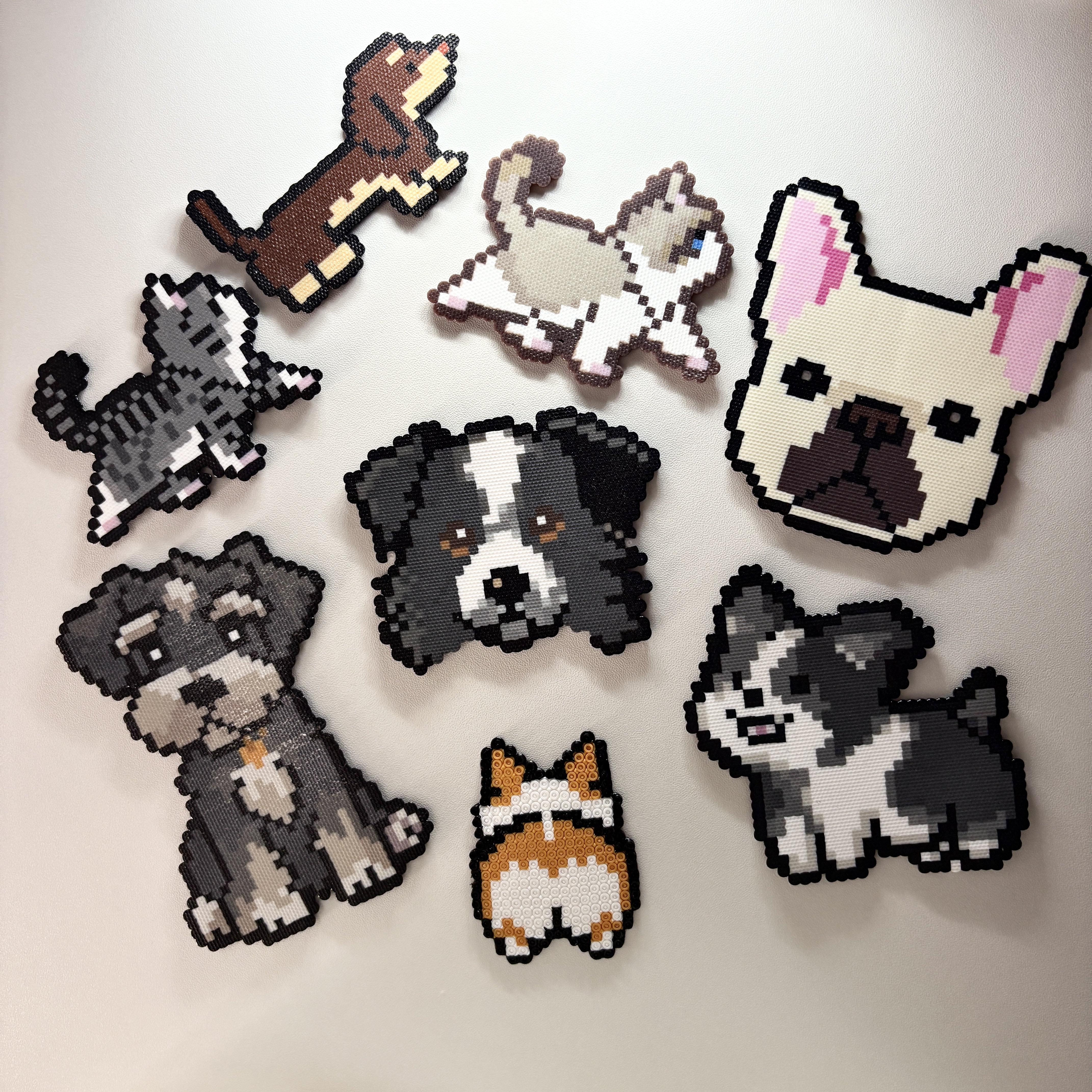 Various Animals Pixel Beads Handmade Finished Pendant DIY 3D Fusion Customizable Gift