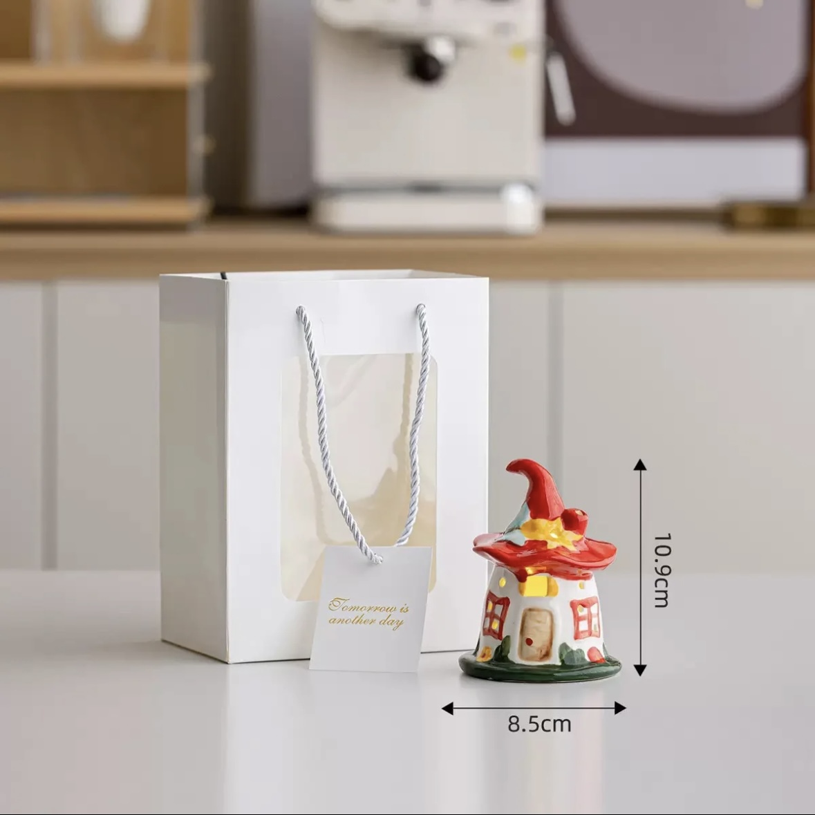 Magic House Night Light Ceramic Handmade Creative Ornaments New Year's Gift Decoration