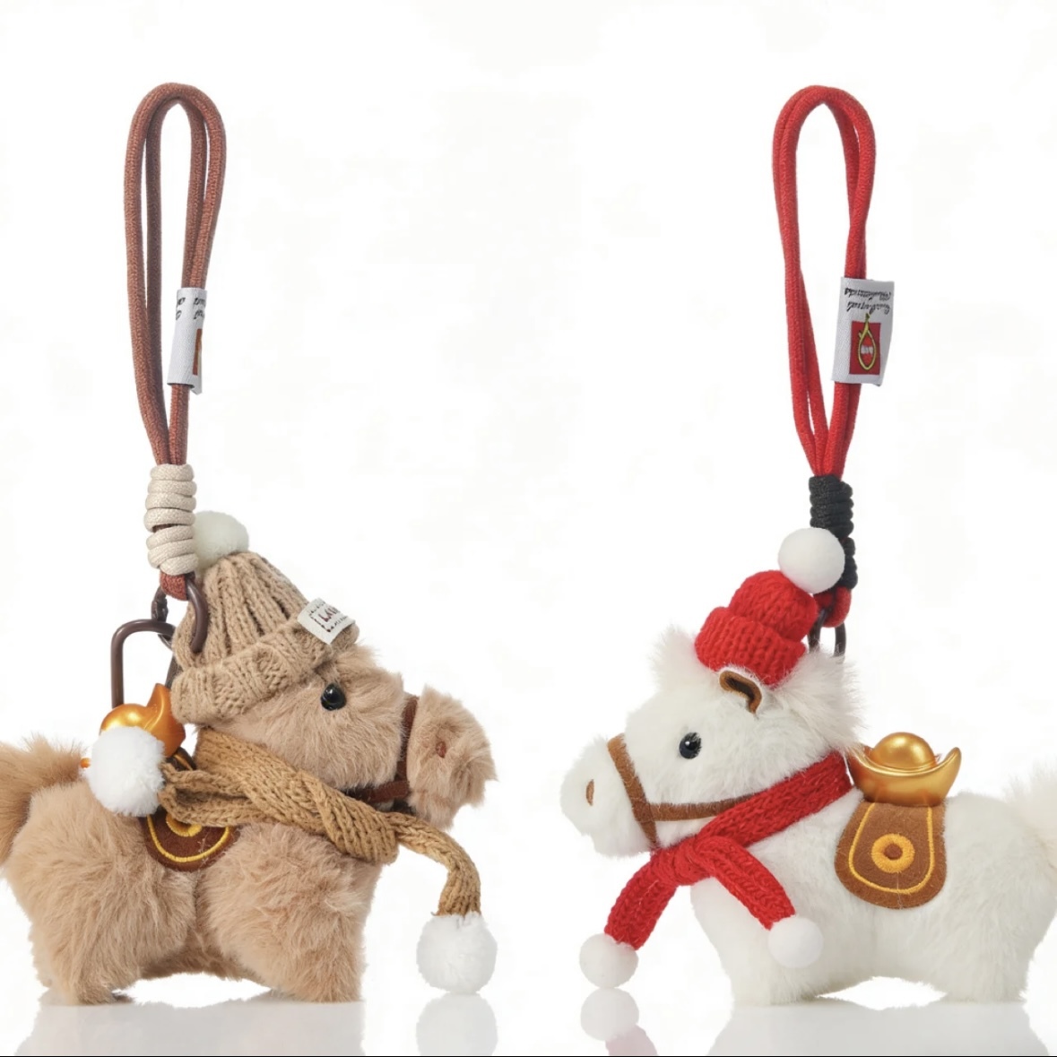 Handmade Pony Pendants New Year's gifts Home Decorations 2026 Plush Soft Toy 