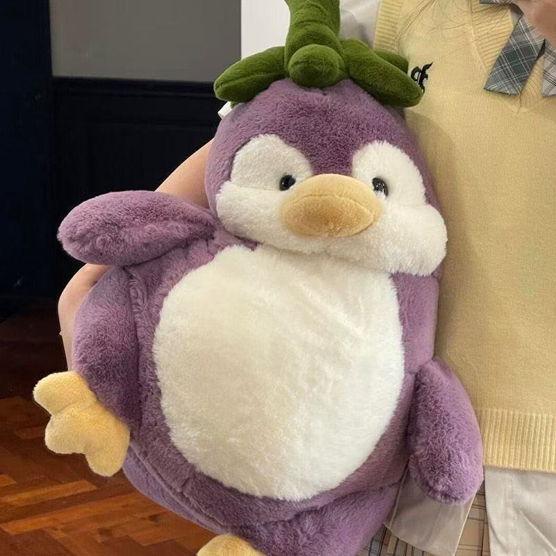 Ultra Soft Eggplant Penguin Plush Mothers Day Gift