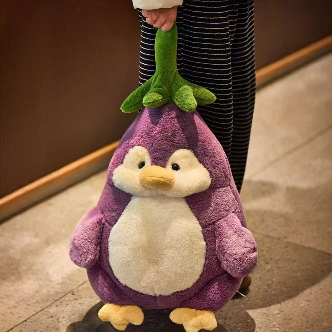 Ultra Soft Eggplant Penguin Plush Mothers Day Gift