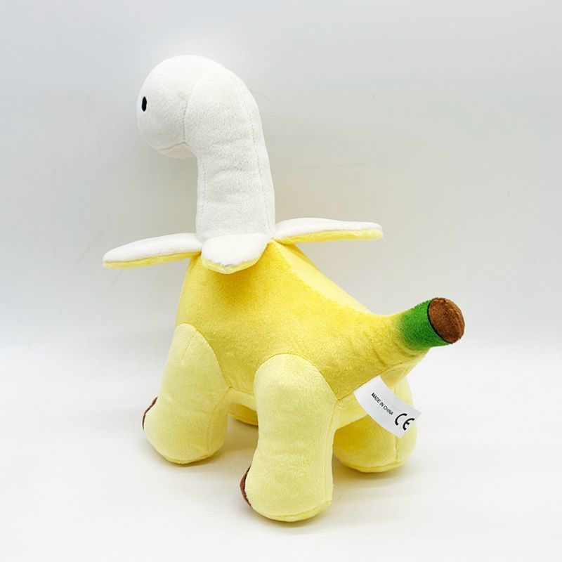 Banana Dinosaur Plush Toy Refuse Anxiety Plushie Brontosaurus Stuffed Animal Soft Banana Dino Toy Weighted Plushies