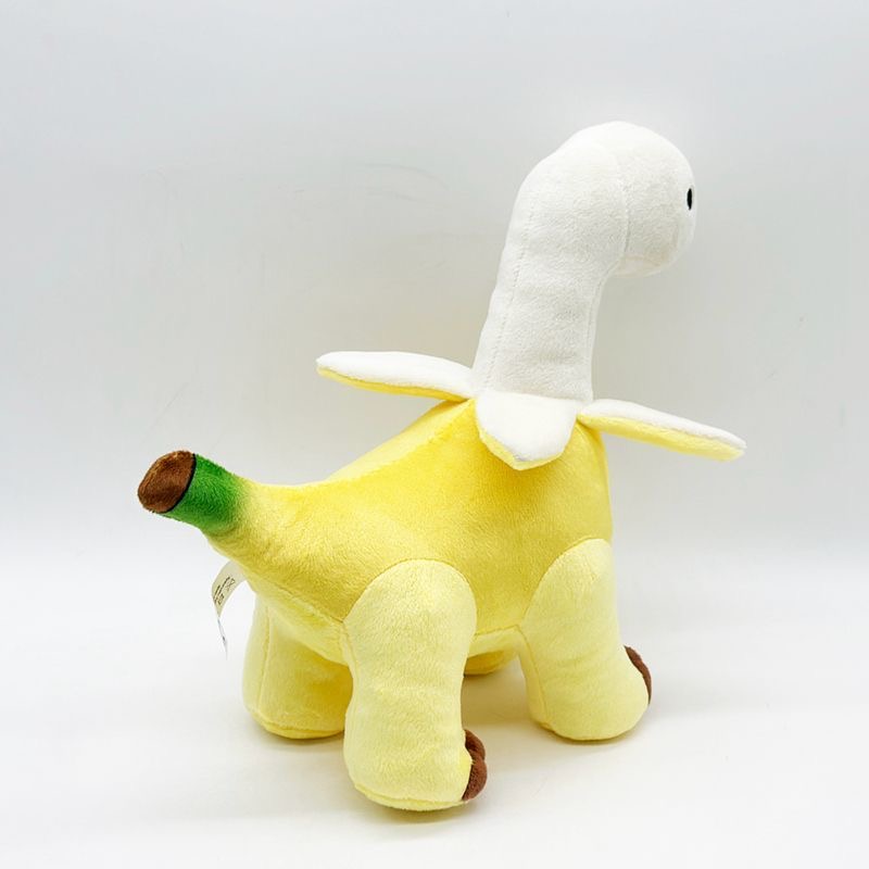 Banana Dinosaur Plush Toy Refuse Anxiety Plushie Brontosaurus Stuffed Animal Soft Banana Dino Toy Weighted Plushies
