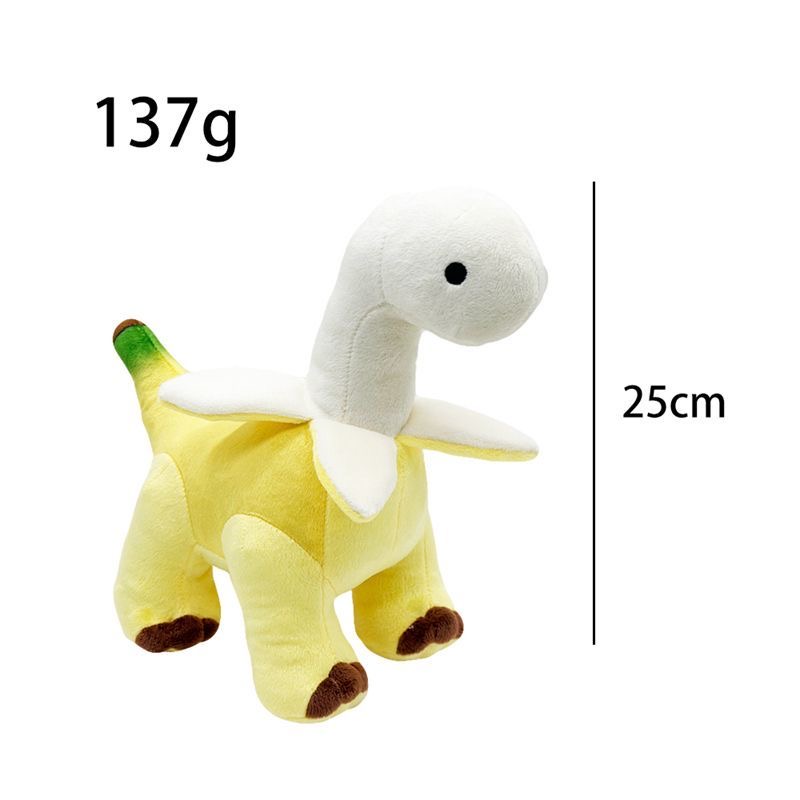Banana Dinosaur Plush Toy Refuse Anxiety Plushie Brontosaurus Stuffed Animal Soft Banana Dino Toy Weighted Plushies