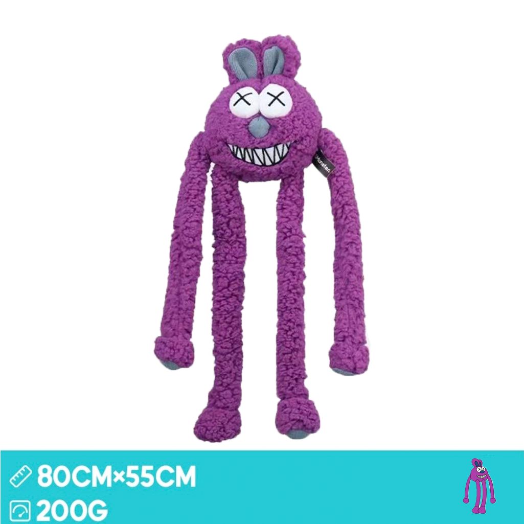 31.5inch Long-legged Rabbit Pet Toy Plush Interactive Dog Sound Pull Toy