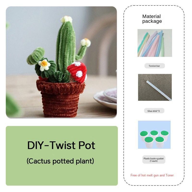 Handmade Cloth Flowers DIY Material Bouquet Weaving and Making Floral Fabric Gift Giving