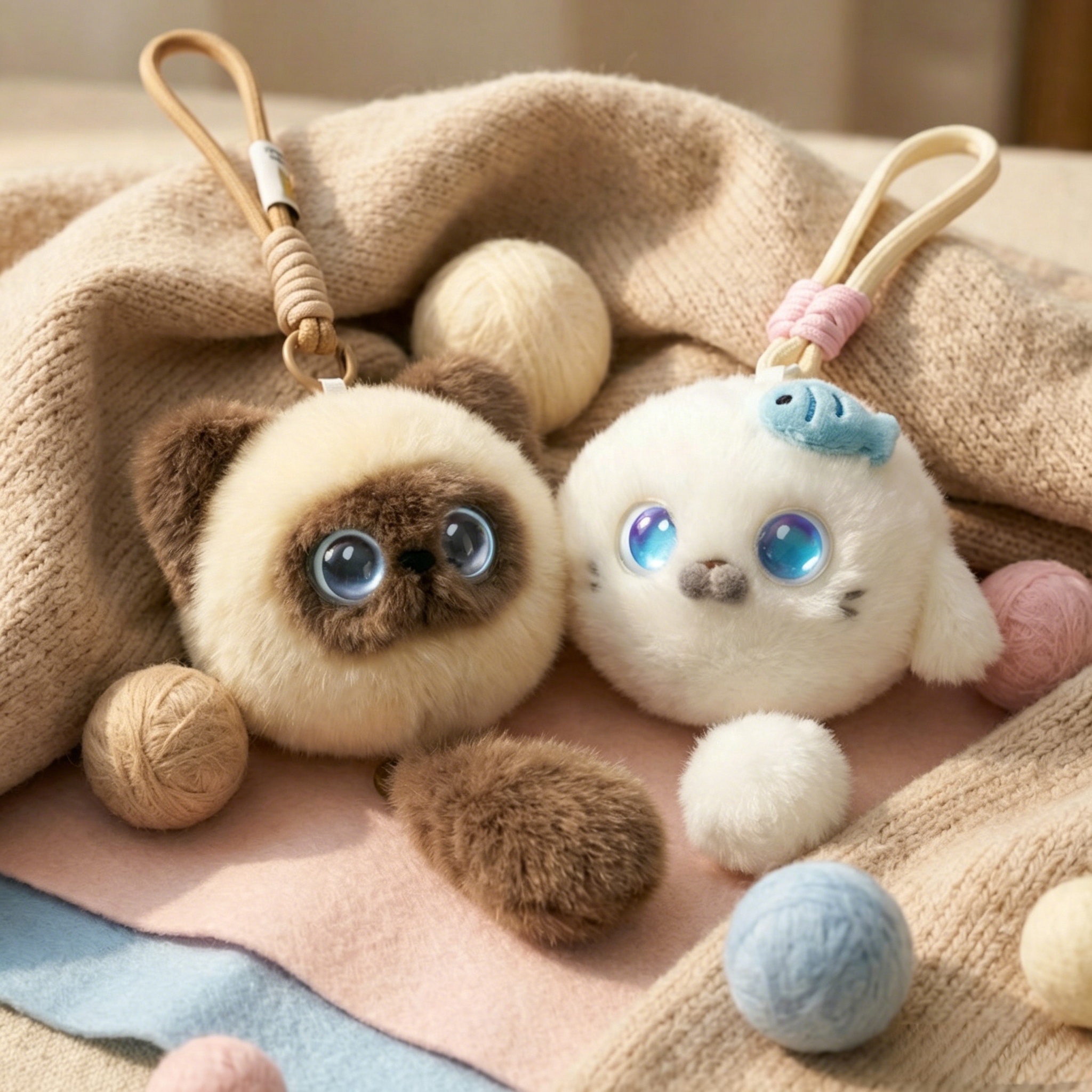 AI Plush Doll Stuffed Animals Cute Bag Charm