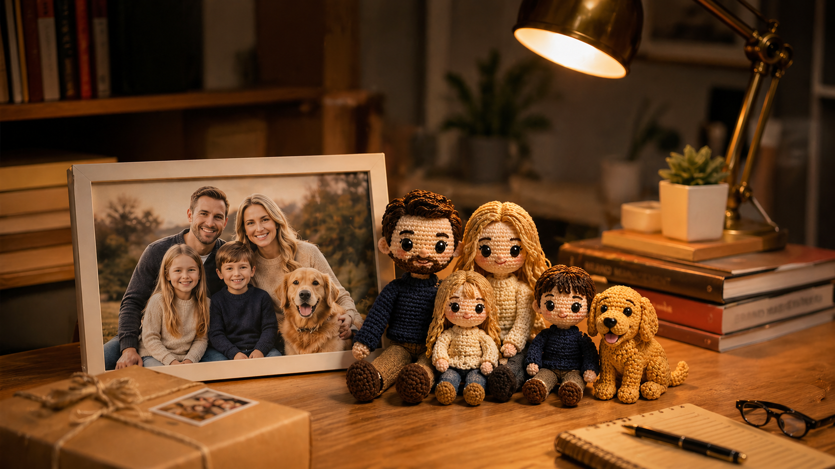 crochet custom dolls with family