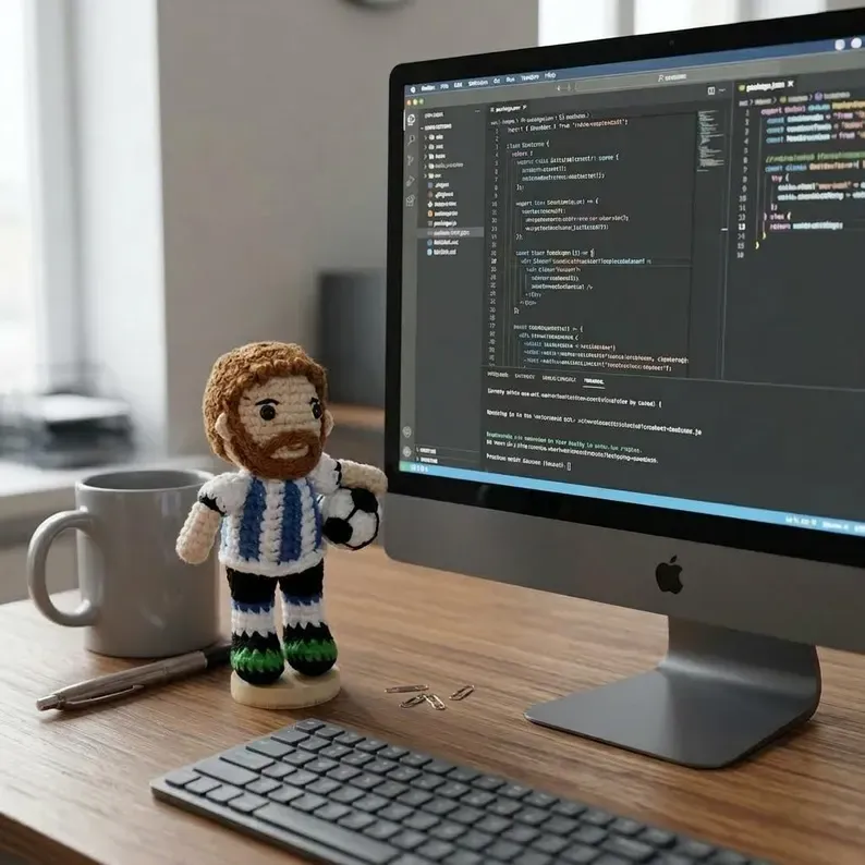 Custom Crochet Doll World Cup 2026 Fan Gift Personalized Soccer Doll Handmade Plush Football Team Amigurumi