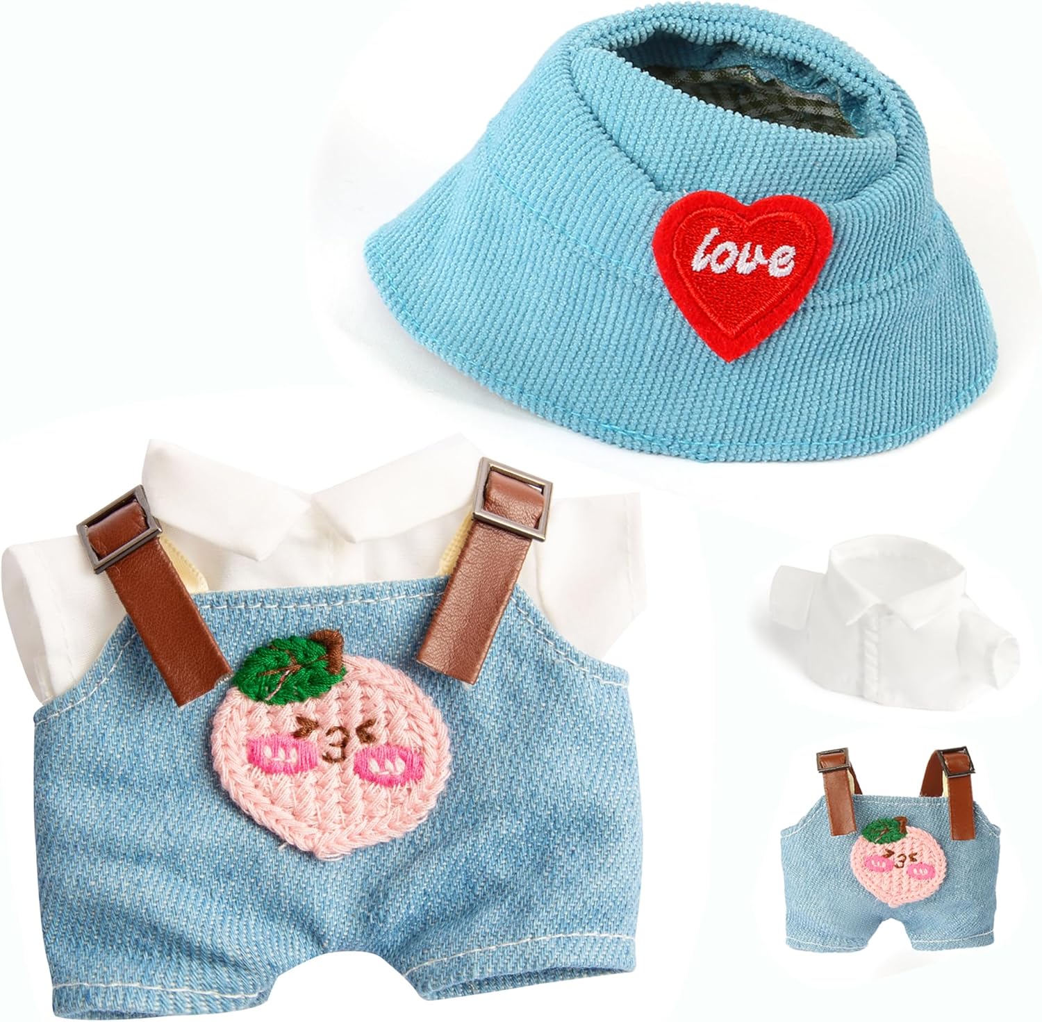 17 cm Doll Clothes, 3-Piece Set Stylish Clothes for 17cm Doll, Premium Outfit with Accessories for Doll