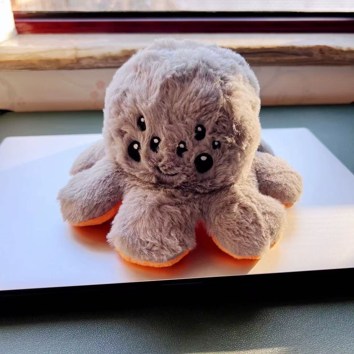 Halloween Flip Pumpkin Octopus Doll Flip Pumpkin Plush Toy Double-Sided Face