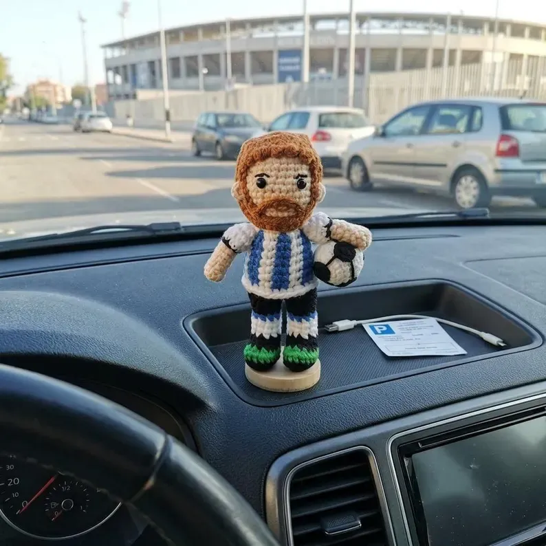 Custom Crochet Doll World Cup 2026 Fan Gift Personalized Soccer Doll Handmade Plush Football Team Amigurumi