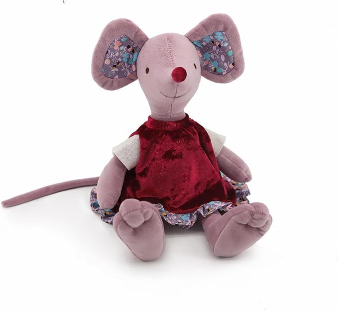 Lovely Dressing Birthday Ballet Mouse Toys Dolls，Plush Soft Stuffed Cute for Toddler Boys and Girls,Red and Clothes are Removable and Washable