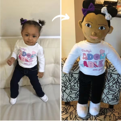 Custom Plush Dolls Celebrate Fatherhood with Handmade Gifts Selfies  - Unique Gift Personalized Plush Doll for Loved Ones-30"