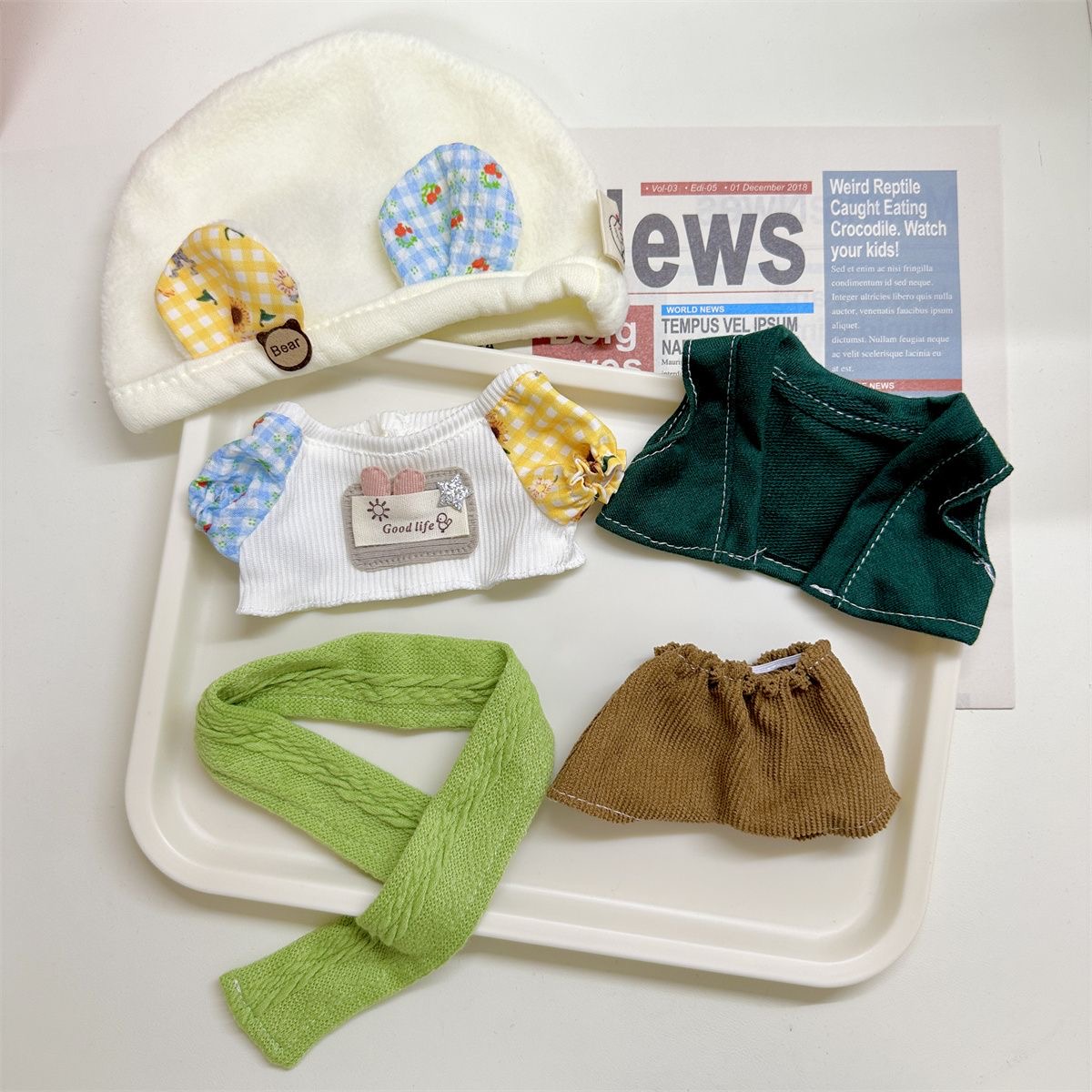 7.8-inch clothing set (without doll), 7.8-inch accessories set Casual 
