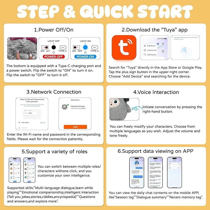 AI Interactive Smart Plush Toy - Soft Talking Companion