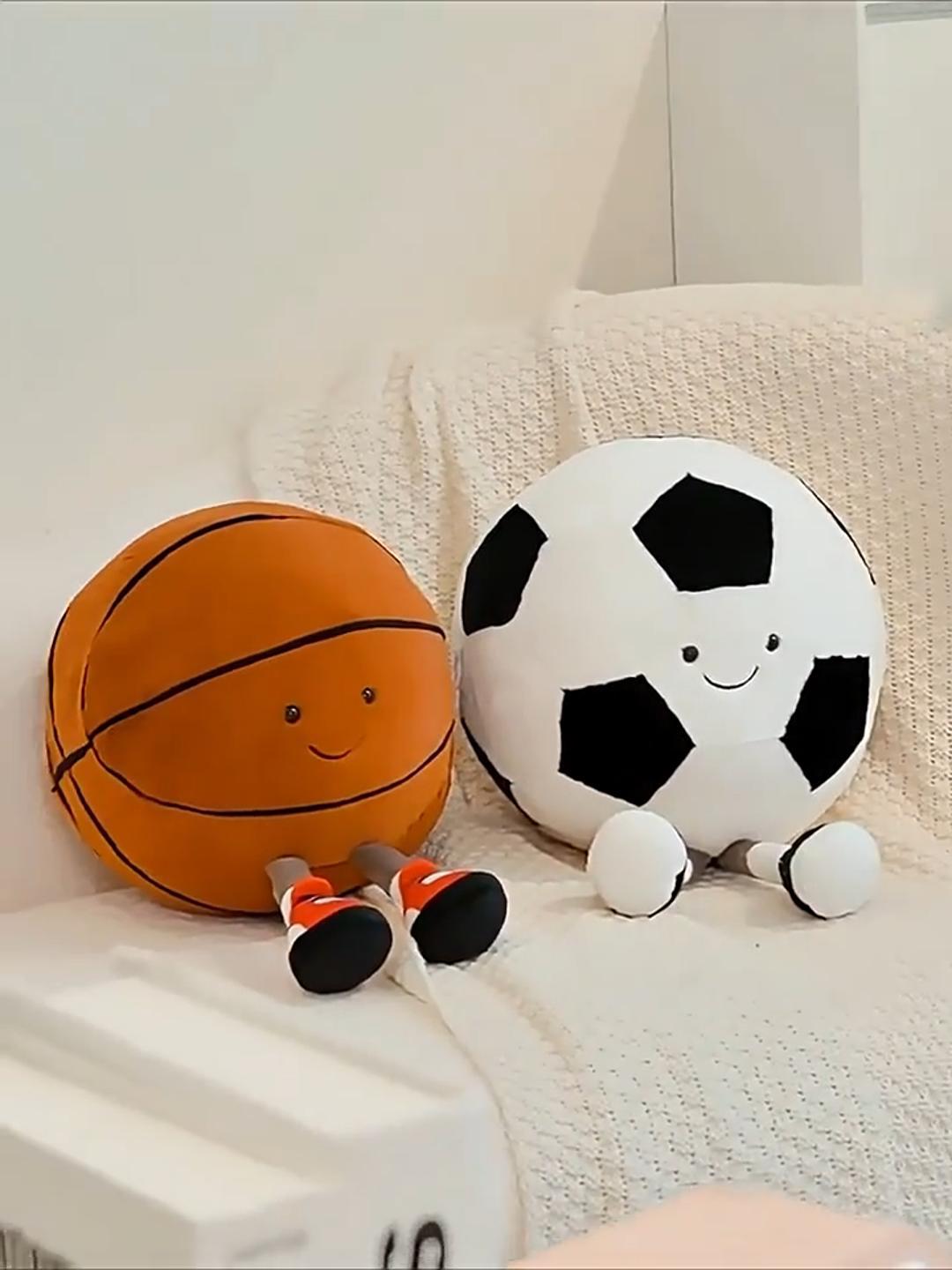 11 inch Sports Friends Football & Basketball Plush Toy Cute Doll Graduation Season Gift