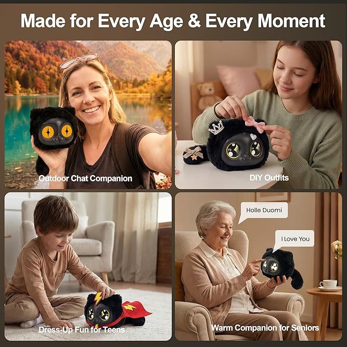 AI Interactive Plush Doll Smart Pet Companion for Everyday Moment