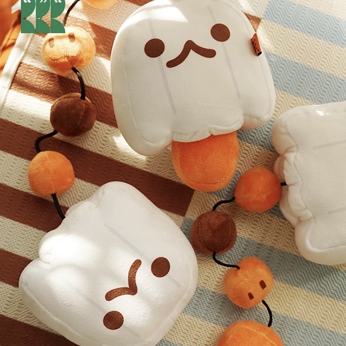 Halloween Gift Cute Ghost Doll Comes With String Pull Cute Plush Doll Lovely Gift Decoration