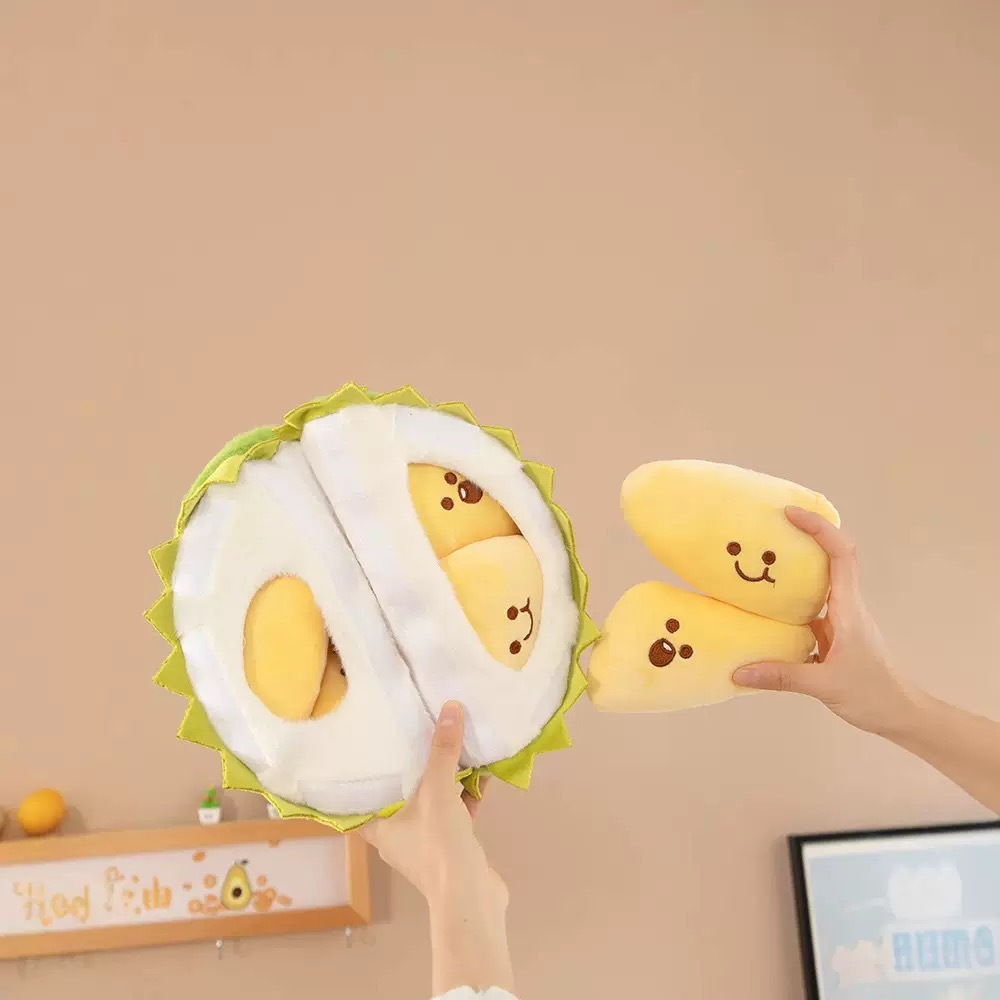 Durian doll decompression creative simulation fruit plush toy can be torn and disassembled