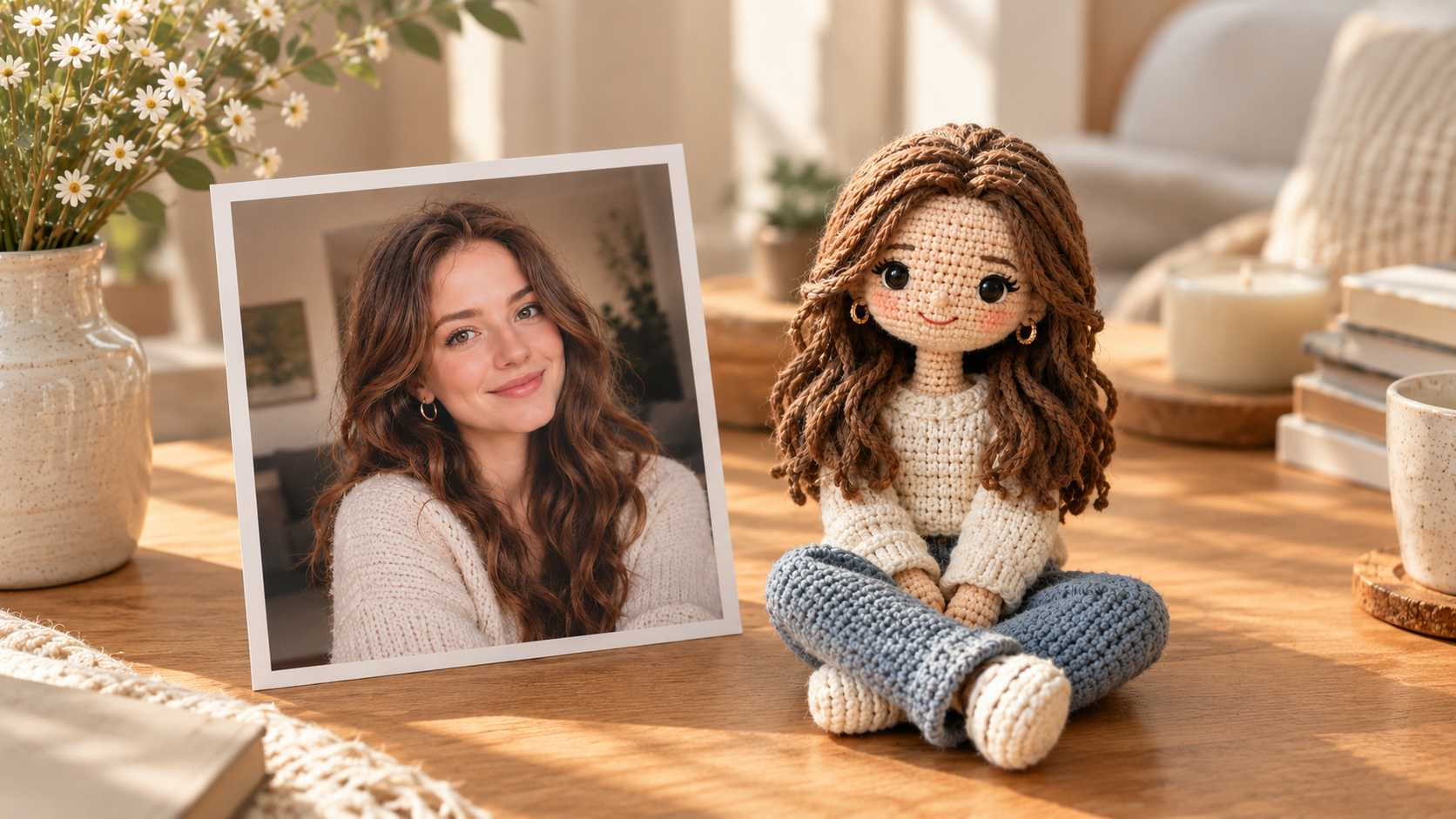 Custom personalized doll made from a photo